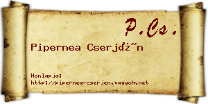 Pipernea Cserjén névjegykártya